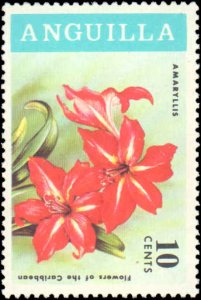 Anguilla #70-73, Complete Set(4), 1969, Flowers, Never Hinged