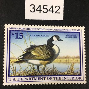 MOMEN: US STAMPS #RW64 MINT OG NH LOT #34542