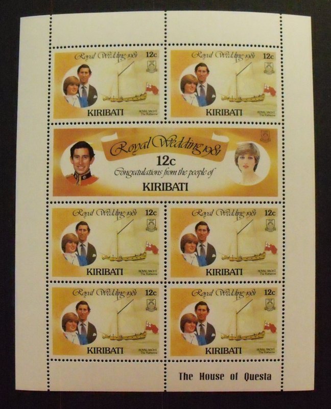 17805   KIRIBATI   MNH # 373-378      Sheets (3)               CV$ 11.60