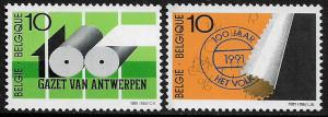 Belgium #1422-3 MNH Set - Newspapers