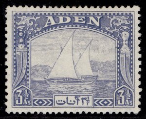 ADEN GVI SG7, 3½a grey-blue, M MINT. Cat £10.