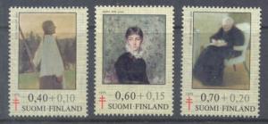 Finland Sc B203-5 1975 Paintings TB  stamps mint NH