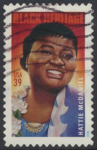 USA Sc# 3996  Used SA on piece  Hattie McDaniel 2006 see details / scan