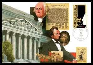 US 2081 National Archives Fleetwood U/A FDC Maxi Card