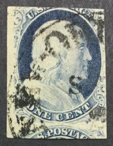 MOMEN: US #8A USED IMPERF $900 #20604