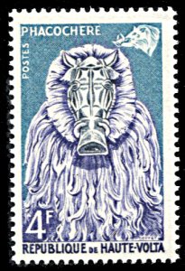 Upper Volta 76, MNH, Wart Hog Mask