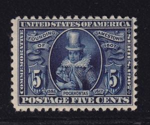 330 F-VF mint OG never hinged nice color cv $ 290 ! see pic !