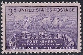 970 3 cent Fort Kearny, Nebraska Centennial mint  OG NH VF