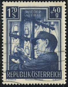 Austria #B276 Electrician Postage Stamp Europe 1951 Used