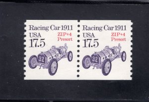 2262a Racing Car, MNH coil pair precancel