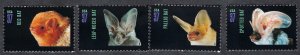 United States #3661-64 37¢ American Bats (2002). Four singles. MNH