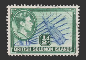 British Solomon Islands 1939 - 51. SCOTT # 67. USED