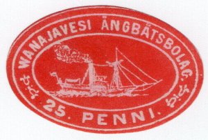 (I.B) Finland Local Post : Wanajavesi Steamship Company 25p