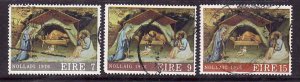 Ireland-Sc#408-10- id10-unused NH set-Christmas-1976-