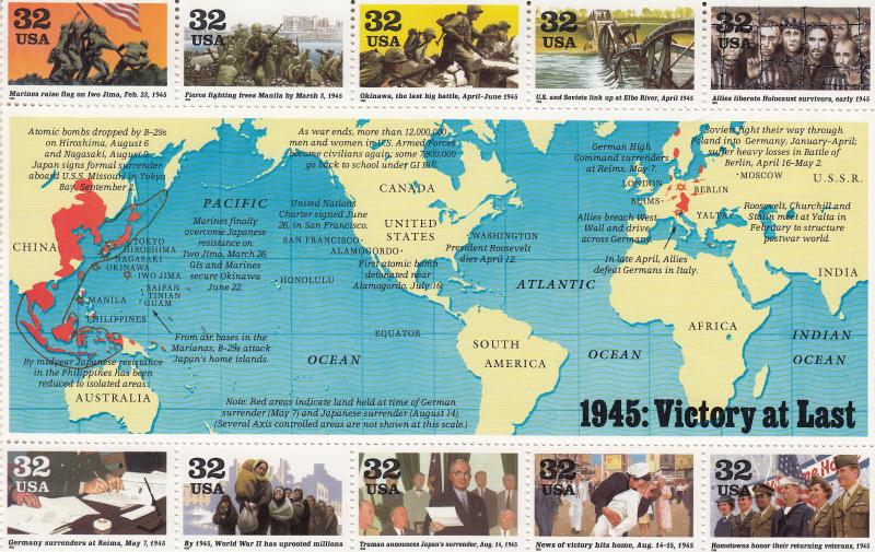 World at War complete set of 5 sheets, Please see the description