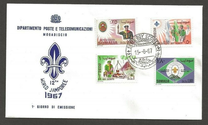 1967 Somalia Scouts XII World Jamboree FDC