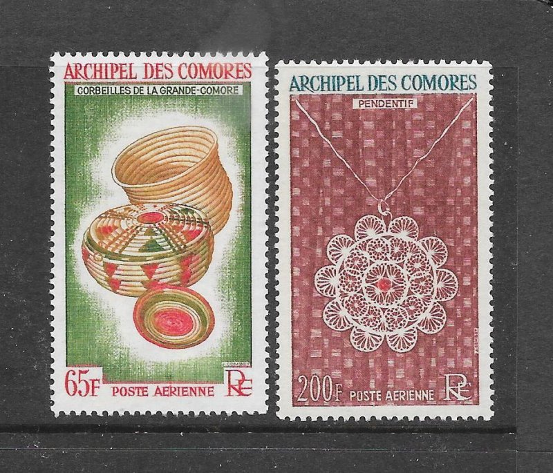 COMORO ISLANDS  - CLEARANCE SALE#C8-9 BASKET & MEDALLION MNH