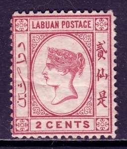 Labuan - Scott #33 - MH - Crease - SCV $7.25