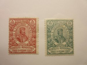 ITALY Scott 117-118 MINT LIGHTLY HINGED LotIE Cat $350