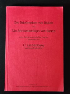 Die Briefmarken von Baden und Die Briefumschlage von Baden by Lindenberg reprint