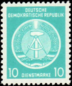 Germany DDR #O4, Incomplete Set, 1954, Never Hinged