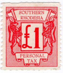 (I.B) Southern Rhodesia Revenue : Personal Tax £1