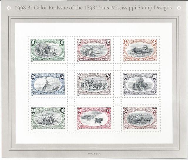 US Mint Sheet #3209a-i, Trans-Mississippi, MNH 