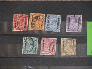 BECHUANALAND PROTECTORATE, SCOTT# 84, 86-91 USED 