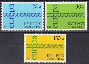 ZAYIX Cyprus 365-367 MNH Europa CEPT Fraternity Co-operation 083022S154