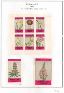 SCOTLAND - EYNHALLOW - 1982 - Flowers #28 - Perf 6v, Souv, D/L Sheets - MLH