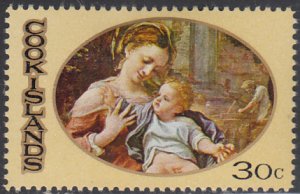 Cook Islands 1969 MH Sc #272 30c Madonna and Child Correggio Christmas