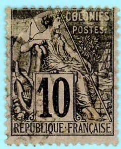 French Colonies, Scott #50, Used