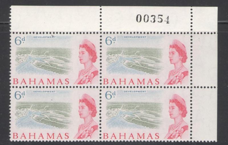 Bahamas 1965 QE II 6 p Block of 4 Scott # 210 MNH