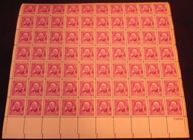 MALACK 960 3c William A. White, Full Sheet, F/VF OG ..MORE.. sheet960