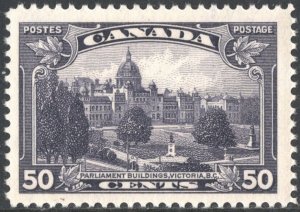 Canada SC#226 50¢ Parliament Buildings, Victoria, B. C. (1935) MNH