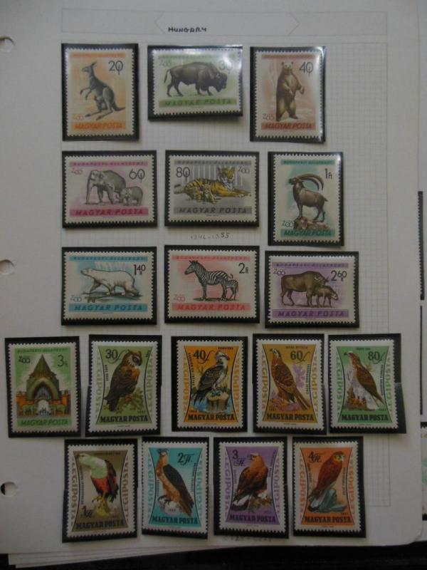 HUNGARY : Beautiful collection. All VF Mint NH. Topicals. Scott Catalog $100.00.