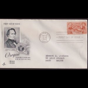 U.S.A. 1948 - FDC - 964 Oregon Territory Cent