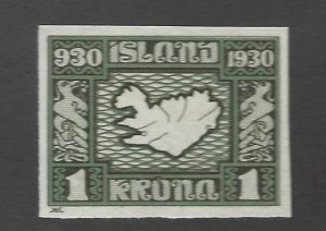 Iceland SC#163 Imperf w/ no Gum VF.....Tough to find!