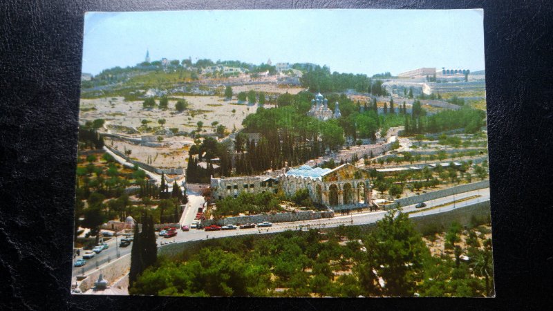 RARE PALESTINE TO GERMANY 1966 “GARDEN OF GETHSEMANE” JERUSALEM CANCEL VINTAGE