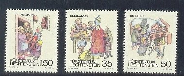 Liechtenstein MNH sc# 952-954 Christmas