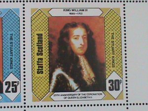​STAFFA-SCOTLAND-1978-25TH ANNIV: CORONATION-QUEEN ELIZABETH II-MNH SHEET-VF