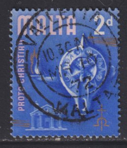 Malta 315 Proto-Christian Lamp, Roman Temple, Chrismon 1965