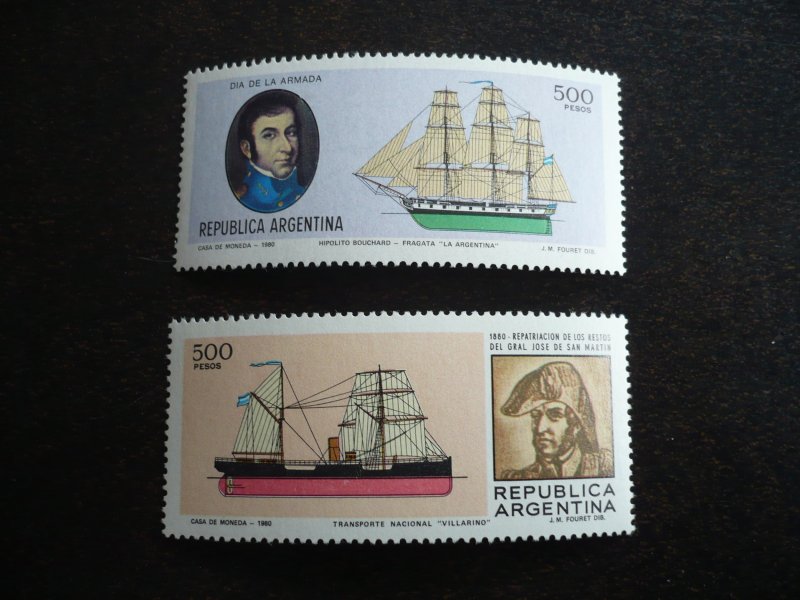 Stamps - Argentina - Scott# 1268, 1269 - Mint Never Hinged Set of 2 Stamps