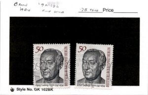 Germany - Berlin, Postage Stamp, #9N496 (2 Ea) Used, 1984 Ernst Heim (AB)