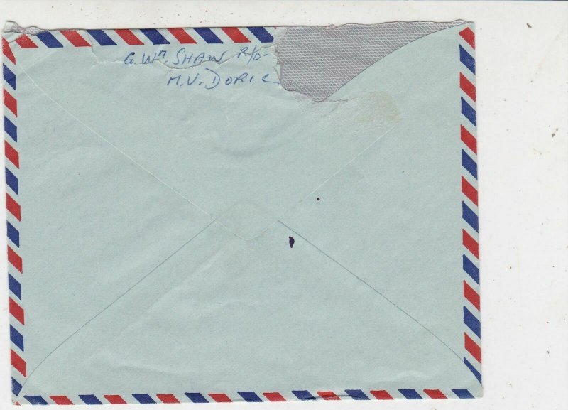 Fiji 1968 Airmail Lautoka Cancel Takia Boats Stamp Cover to England Ref 33599