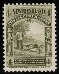 NEWFOUNDLAND SG69 1897 4c OLIVE-GREEN MNH