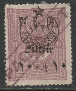 Cilicia 1919 Sc 92 used Paquebot ship cancel