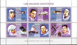 Congo 2006 Aviation Airplanes Grands Aviators Space Sheet MNH