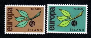 Iceland # 375-378 Mint Europa!