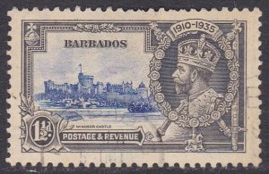 Barbados Sc #187 Used; Mi #149 Silver Jubilee